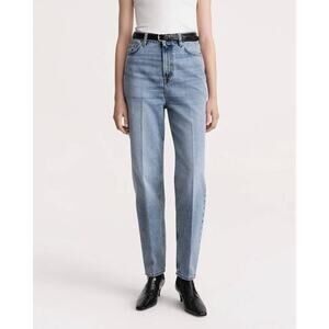 Toteme Tapered Leg Denim Jean in Worn Blue 24